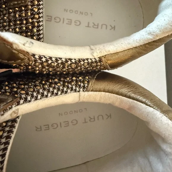 Kurt Geiger Beige and Dark Beige Sneakers Box - Picture 9 of 12